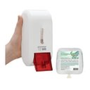 Ver imagem 1 de Saboneteira Comp. Urban Branca Spray C/ Álcool Refil. 400 Ml Premisse