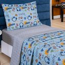 Ver imagem 3 de Kit Colcha + Jogo de Cama Bouti Kids Solteiro Infantil 5 Peças 100% Poliéster - Game