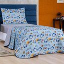 Ver imagem 4 de Kit Colcha + Jogo de Cama Bouti Kids Solteiro Infantil 5 Peças 100% Poliéster - Game