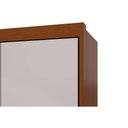 Ver imagem 7 de Guarda Roupa Casal 6 Portas (2 C/ Espelho) e 5 Gavetas C/ Pés Áries Amêndoa - Lopas