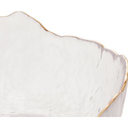 Bowl de Cristal Martelado Taj C/borda Dourada 13x6.5cm Wolff - 3