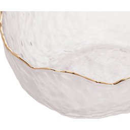 Bowl de Cristal Martelado Taj C/borda Dourada 13x6.5cm Wolff - 4