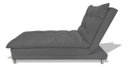 Ver imagem 4 de Sofa Cama Chaise Bicama Reclinavel Sala Lavinia Suede:Cinza/Suede