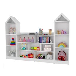 Organizador E Casinha Infantil Poliana 100% Mdf - 1