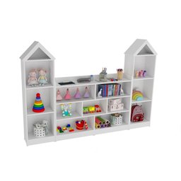 Organizador E Casinha Infantil Poliana 100% Mdf - 5
