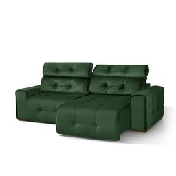 Sofá Retrátil e Reclinável Jaguar 1,80m - Fortbello Estofados:verde - 3