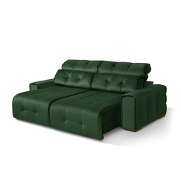 Sofá Retrátil e Reclinável Jaguar 1,80m - Fortbello Estofados:verde - 4