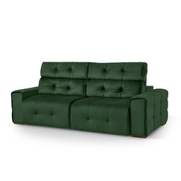 Sofá Retrátil e Reclinável Jaguar 1,80m - Fortbello Estofados:verde - 2