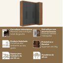 Ver imagem 5 de Quarto Completo 5 Portas 4 Gavetas 2 Peças Viena Espresso Móveis Cinza/Nogal/Grafite
