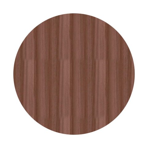 Tampo Redondo 60 Cm (largura) Pe40 Pandin Mdp 4,00 Cm (altura) Cor Walnut