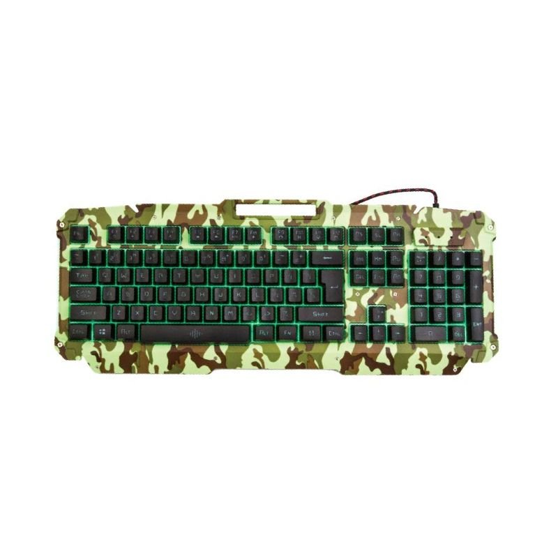 Teclado para Pc + Mouse com Fio Camuflado (combo Gamer) Xtrad Hk-8400 Teclado para Pc + Mouse com Fi