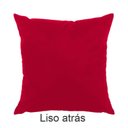 Ver imagem 5 de Kit 2 Capas para Almofada Drapeada em Veludo Quadrada 60x60 Vermelho