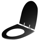 Ver imagem 2 de Assento Sanitário Poliester Soft Close Studio Preto para vaso Incepa