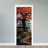 Adesivo de Porta - Paisagem Oriental - 1