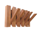 Ver imagem 1 de Cabideiro de Parede para Quarto Compacto Retrátil - Mel