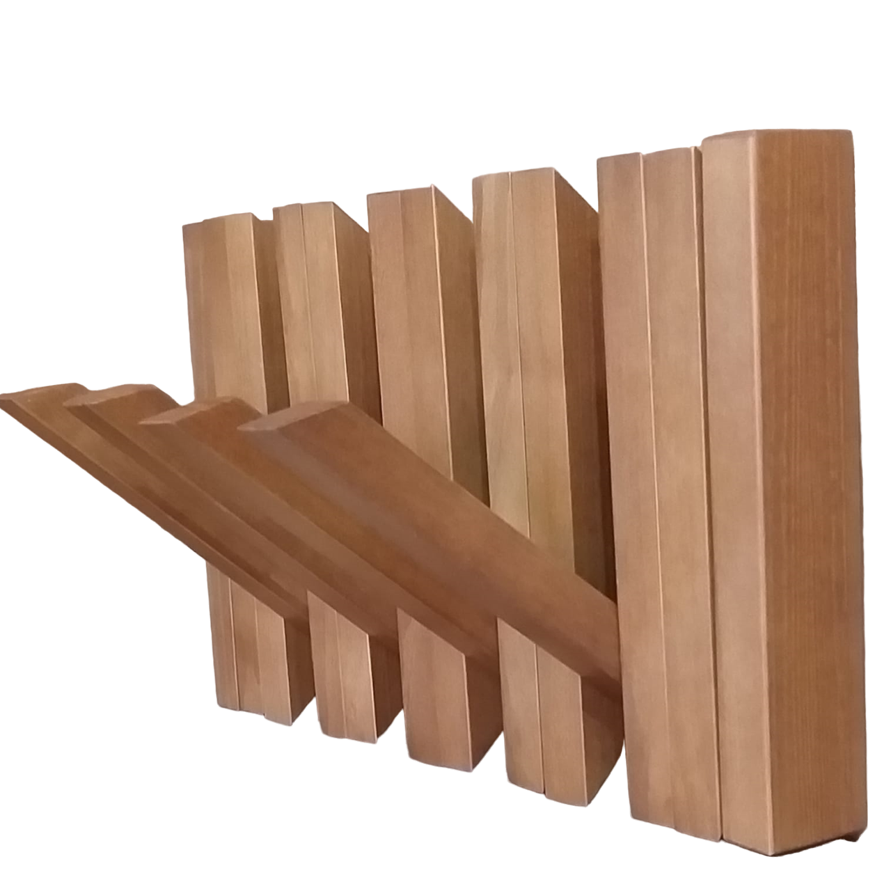 Cabideiro de Parede para Quarto Compacto Retrátil - Mel - 3