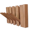 Cabideiro de Parede para Quarto Compacto Retrátil - Mel - 3