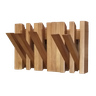 Cabideiro de Parede para Quarto Compacto Retrátil - Mel - 2