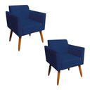 Ver imagem 1 de Kit 02 Poltronas Marisa Azul Marinho