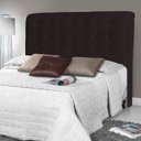 Ver imagem 2 de Cabeceira Estofada Cama Box Casal King Louise 195cm Corano Marrom Cacau - Desk Design