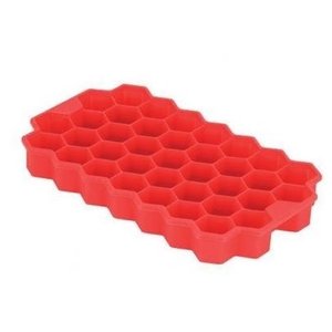 Duas Formas de Gelo Silicone Chocolate Bombom Colmeia 37 Cubos 20cm Unyhome
