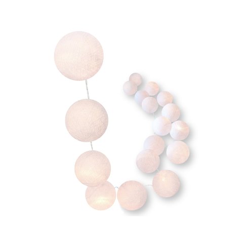 Bolinhas de Luz Cormilu Led, À Pilha, 20 Bolas, 2.8m, (branco)