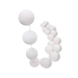 Bolinhas de Luz Cormilu Led, À Pilha, 20 Bolas, 2.8m, (branco) - 2