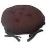 Kit 02 Almofadas Futon Redondo Assento para Cadeira 40x40 Marrom - 3