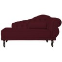Ver imagem 1 de Divã Recamier Larissa Suede 150cm Lado Esquerdo + Brinde