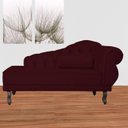 Ver imagem 3 de Divã Recamier Larissa Suede 150cm Lado Esquerdo + Brinde
