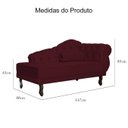 Ver imagem 6 de Divã Recamier Larissa Suede 150cm Lado Esquerdo + Brinde