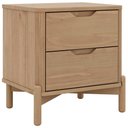 Ver imagem 7 de Mesa de Cabeceira 2 Gavetas Orgânica Madeira Maciça Benton F06 Tauari - Lyam Decor