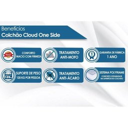 Colchão Solteiro Molas Ensacadas Masterpocket Cloud Pillow Top (88x188x32) - Luckspuma - 5