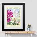 Ver imagem 1 de Quadro Passarinho com Flor Rosa - 60x48cm:moldura Preta
