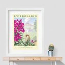 Ver imagem 2 de Quadro Passarinho com Flor Rosa - 60x48cm:moldura Preta