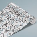 Ver imagem 3 de Papel de Parede Abstrato Azul e Cinza Arte Destaque 3 Metros