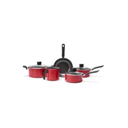 Jogo de Panelas Brinox Antiaderente Pro-flon 5 Peças Garlic Vermelho - 1