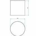 Ver imagem 3 de Puff para Sala de Estar 41cm X 43cm Lara Branco Cammel/Trama Latte
