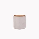 Ver imagem 2 de Puff para Sala de Estar 41cm X 43cm Lara Branco Cammel/Trama Latte