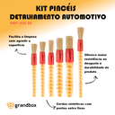 Ver imagem 2 de Pincel Detalhamento Automotivo Profissional Kit C/ 6un Roma