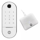 Ver imagem 1 de Combo Fechadura Digital Lia Embutir Branca Yale