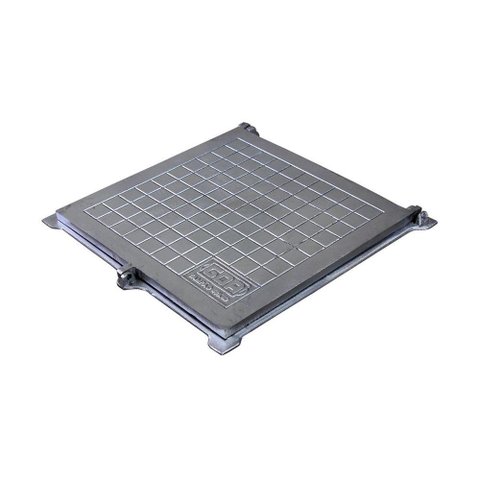 Tampa Tampão Chão Articulado Porta Cadeado Reforçado 50x50cm