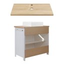 Ver imagem 6 de Gabinete Banheiro com Tampo 2 Pt 2 Gv 85 Cm Bn04 Cinza Dtall