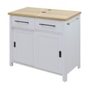 Ver imagem 1 de Gabinete Banheiro com Tampo 2 Pt 2 Gv 85 Cm Bn04 Cinza Dtall