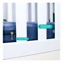 Ver imagem 4 de Capa Proteção de Colchão Azul Marinho Impermeável Berço Americano com Zíper