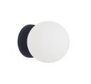 Ver imagem 1 de Arandela Jabuticaba Preta 1 Bola/globo de Vidro.:preto