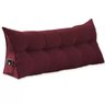 Almofada de Cabeceira 140 Cm Casal Suede Apoio Cama Quarto Cor:bordo - 1