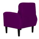 Ver imagem 5 de Kit 02 Poltronas Decorativa Luiza Para Escritório Veludo Roxo