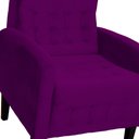 Ver imagem 4 de Kit 02 Poltronas Decorativa Luiza Para Escritório Veludo Roxo