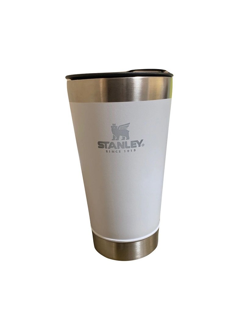 COPO TÉRMICO DE CERVEJA COM TAMPA E ABRIDOR STANLEY 473ML Branco - 1